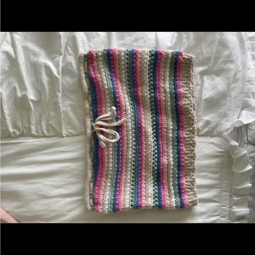 Multicolor Striped Knit Tube Top